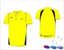 OHUA Umpires Style Men's Yellow Black Polo Shirt